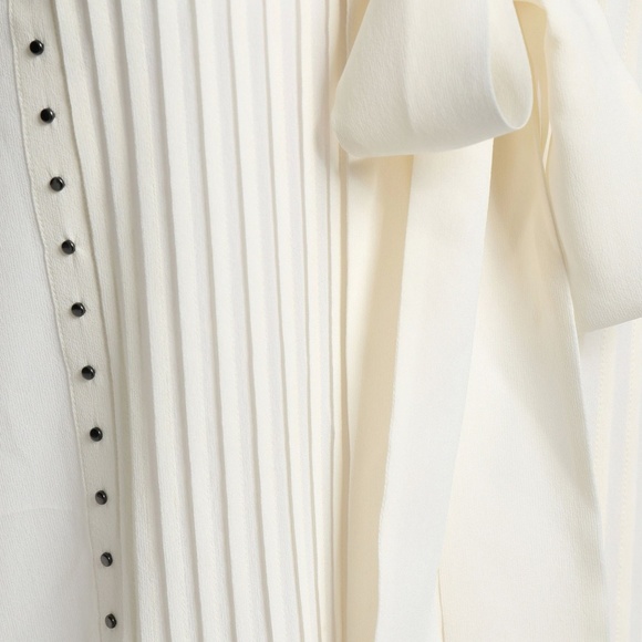 BELSTAFF Walton Stud-Embellished Silk Blouse - Picture 2 of 7